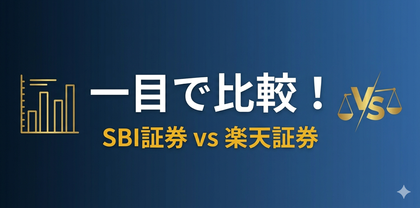 SBI証券と楽天証券の一目でわかる比較