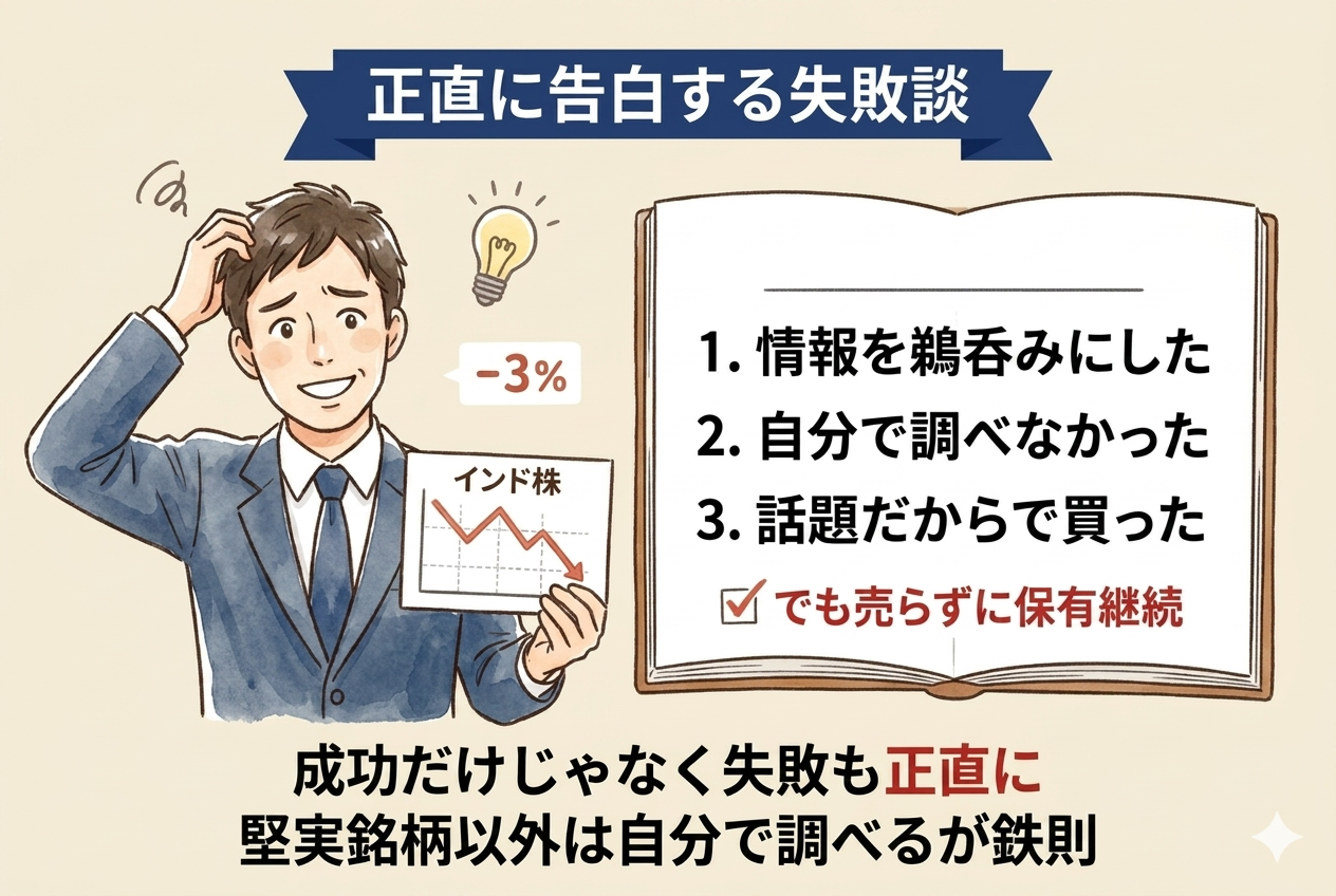 NISAで情報に流されて買った失敗銘柄の実体験