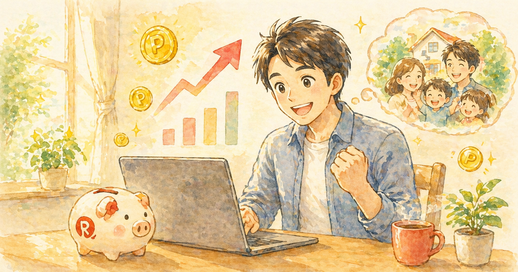 楽天証券のNISA始め方｜30代共働きパパが解説するアイキャッチ画像