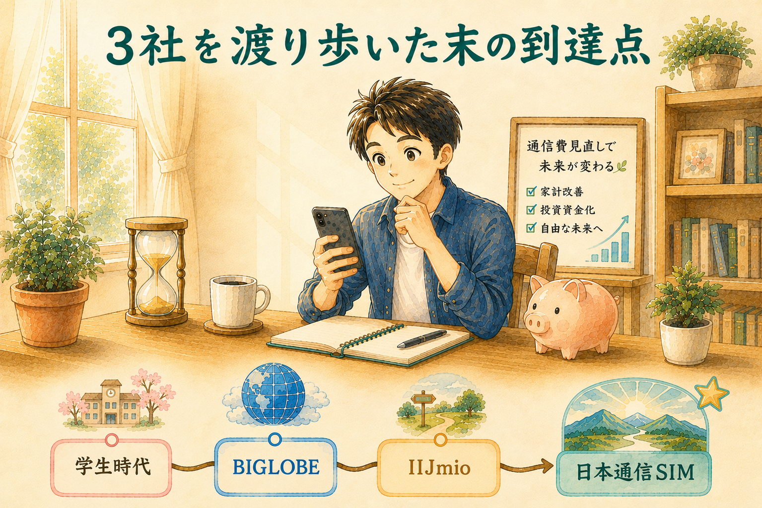 3社を渡り歩いた末の到達点・BIGLOBE・IIJmio・日本通信SIMの遍歴