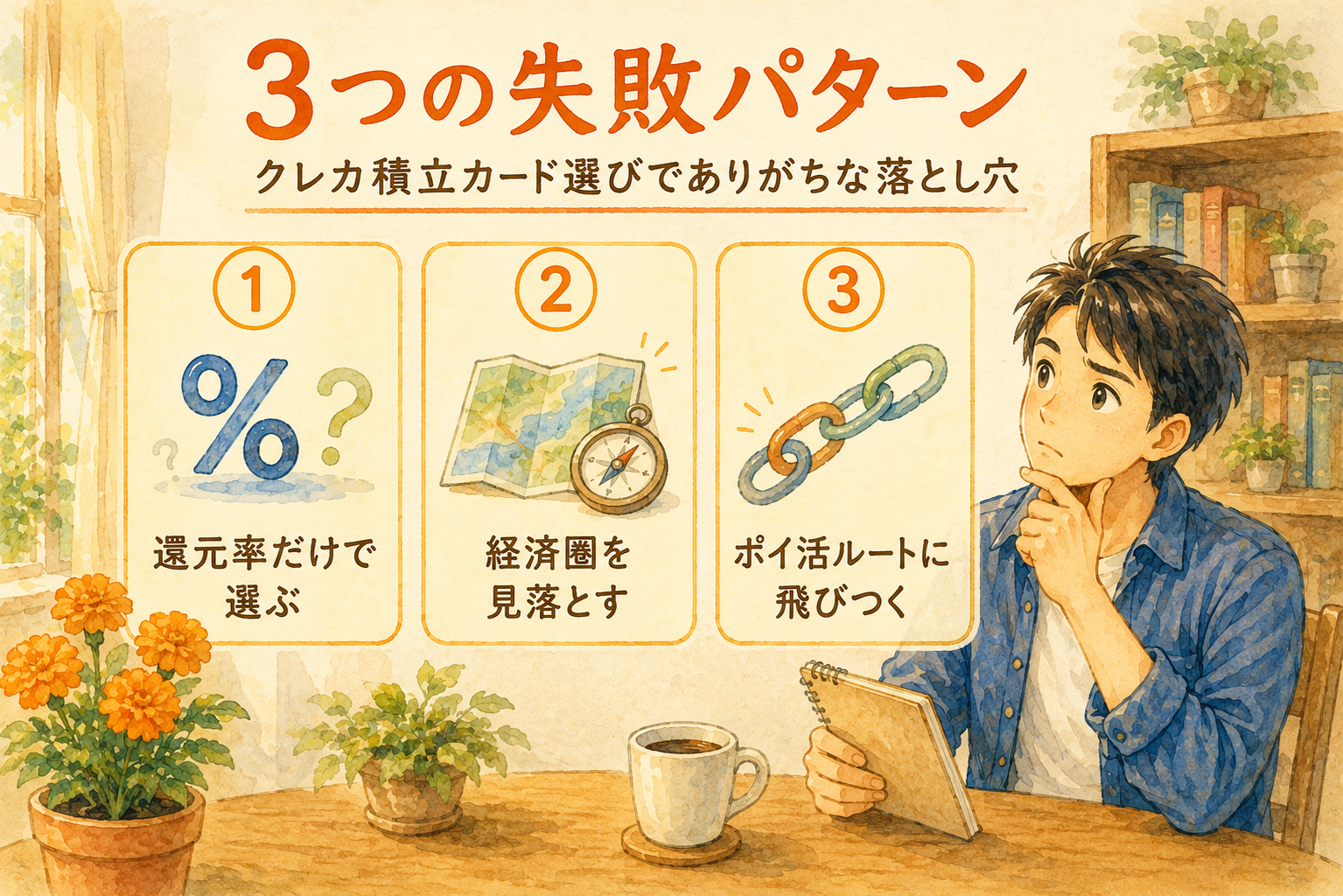 クレカ積立カード選びでつまずく3つの失敗パターン