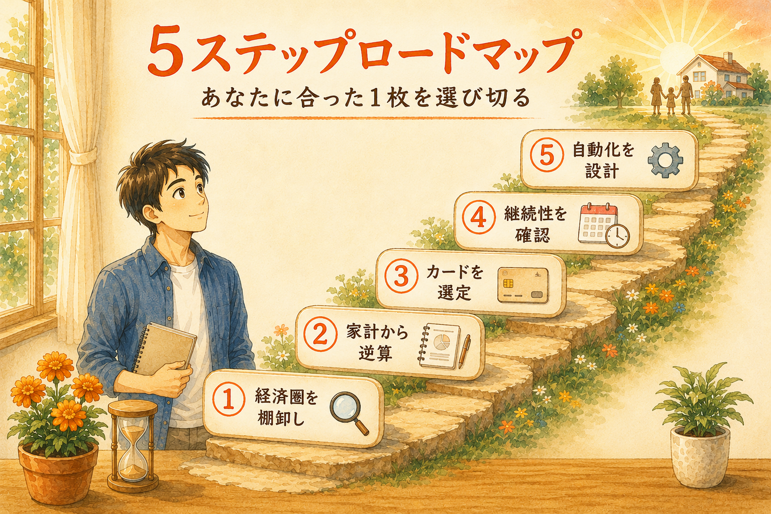 クレカ積立カード選びの5ステップロードマップ