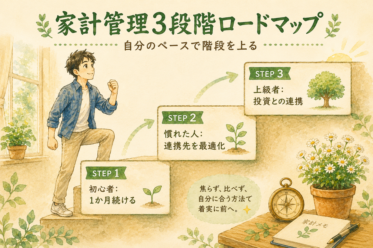 家計管理3段階ロードマップ