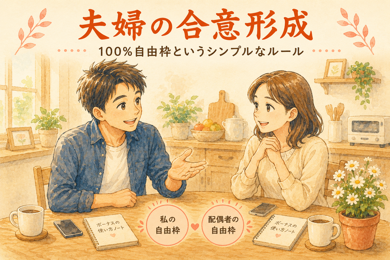 夫婦の合意形成と自由枠ルール
