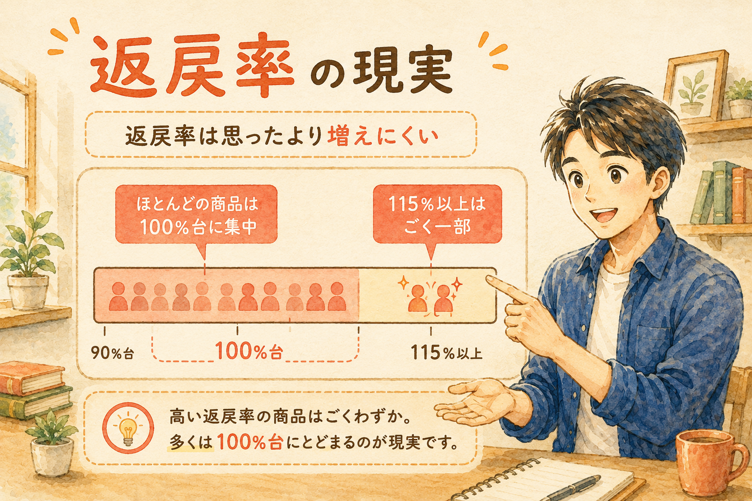 学資保険の返戻率の現状｜思ったより増えない
