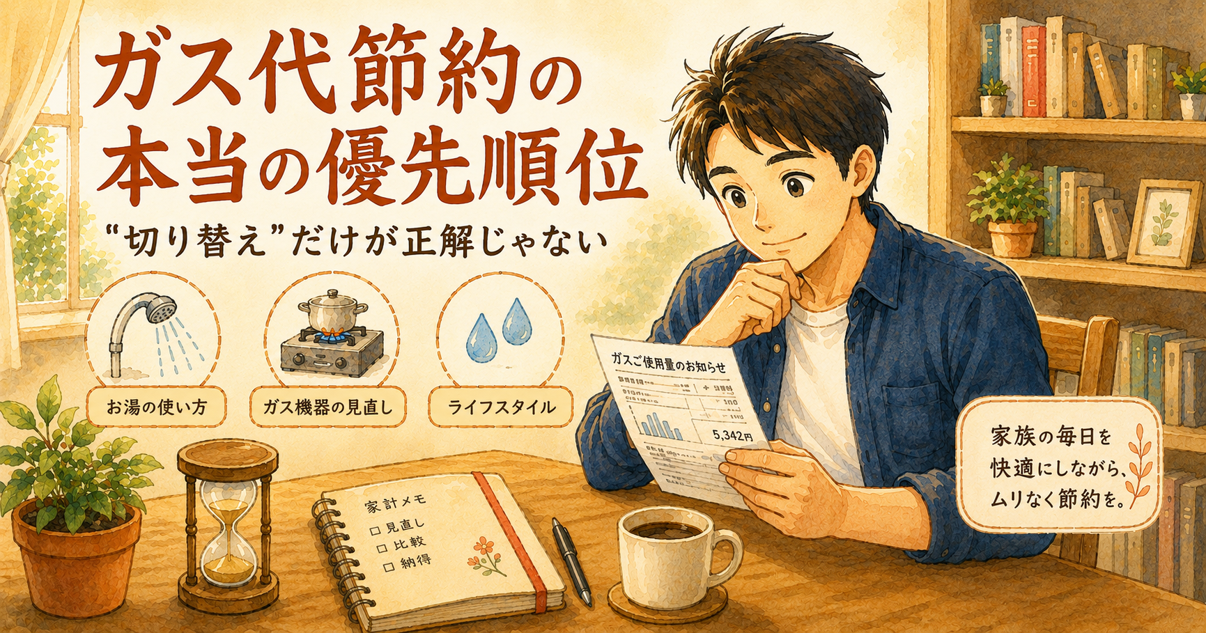 ガス代節約の本当の優先順位|"切り替え"だけが正解じゃない