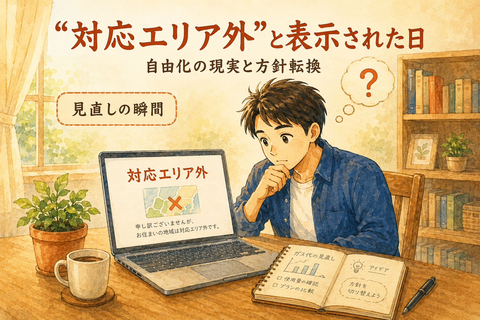 エネチェンジで対応エリア外と表示された日|自由化の現実と方針転換