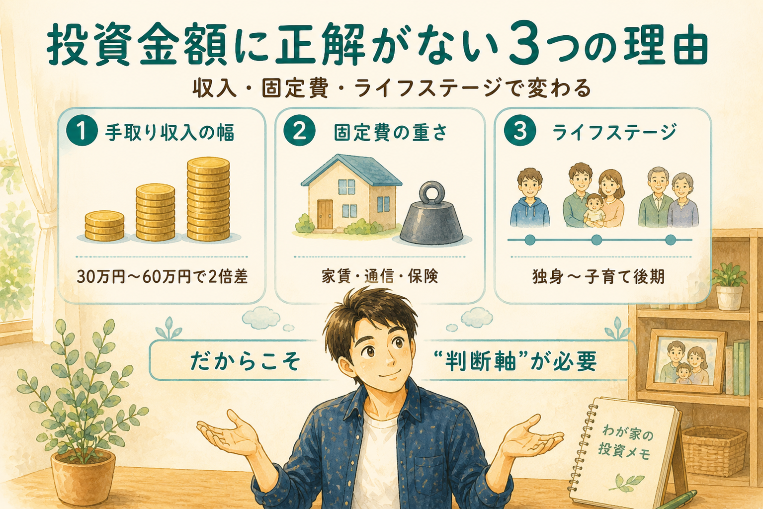 毎月いくら投資に回すかに正解がない理由