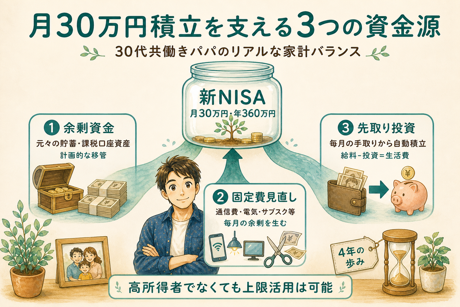 NISA運用4年で見えた家計バランスの実体験