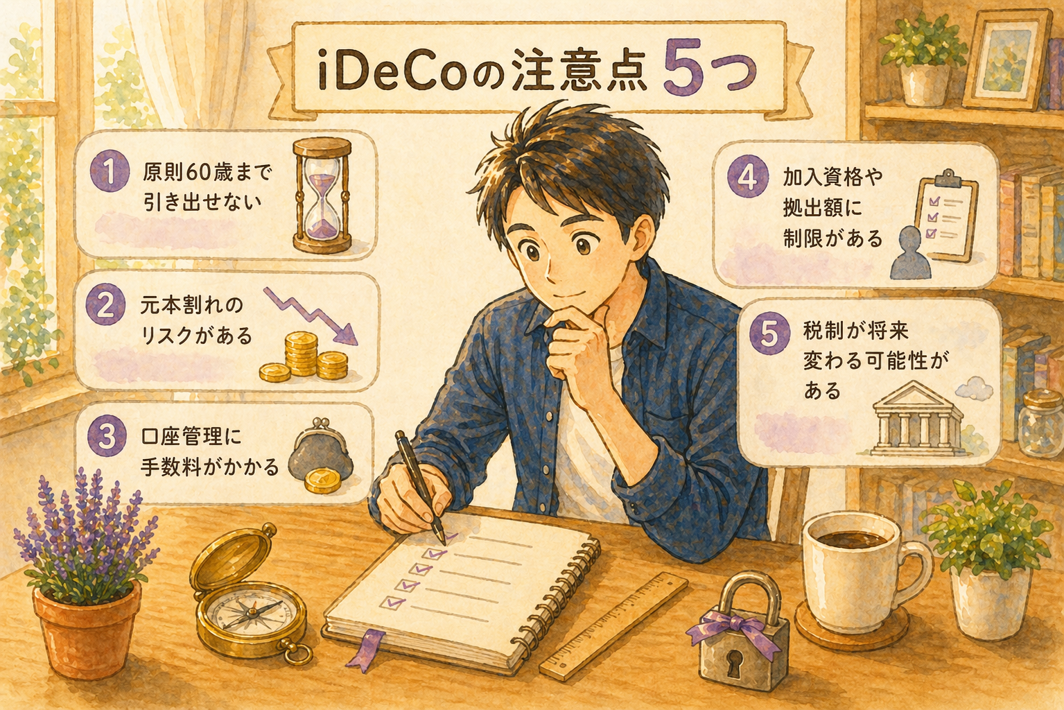 iDeCo注意点5つ 始める前に知っておくべきリアル