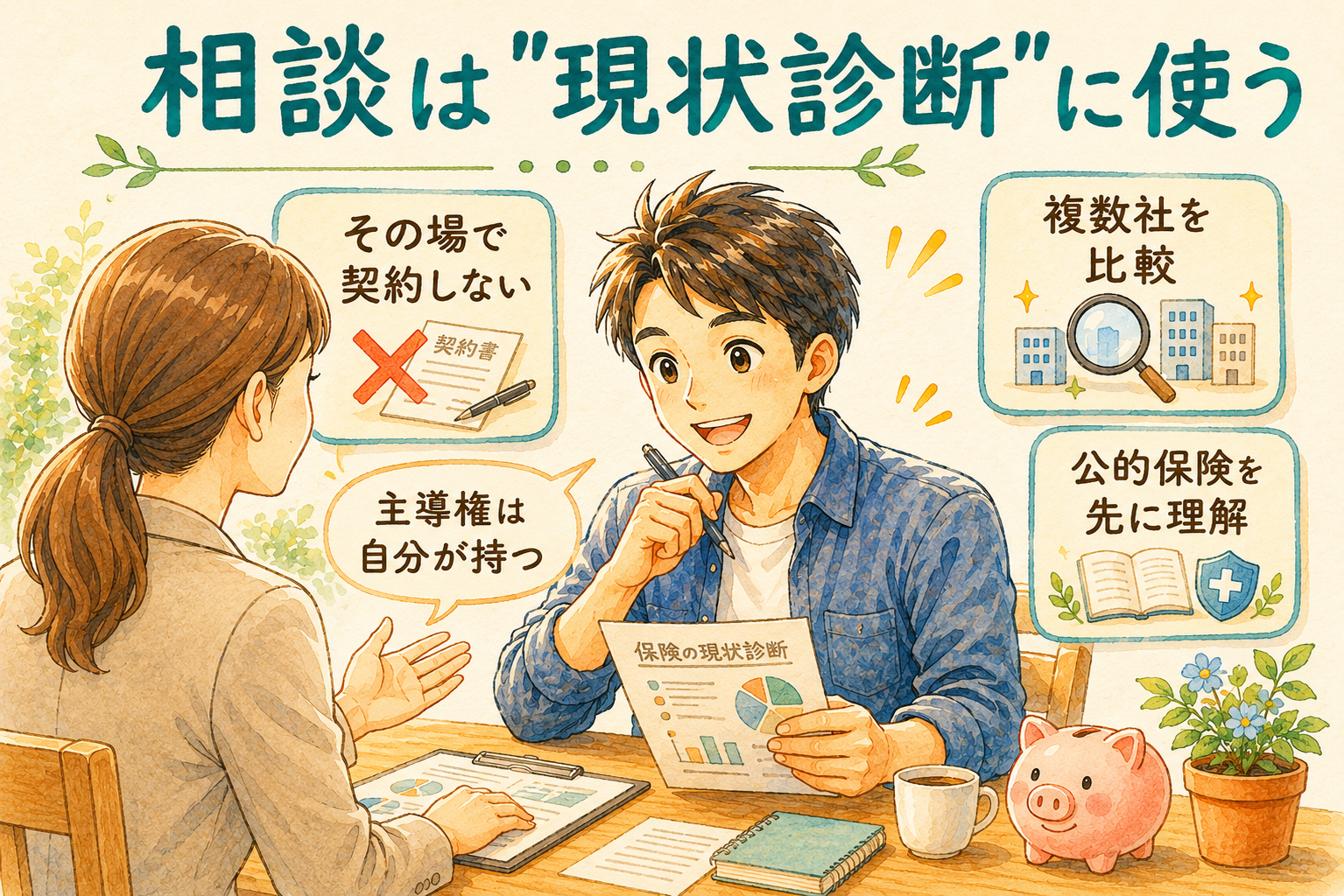 無料保険相談との賢い付き合い方|現状診断として使い、即契約しない