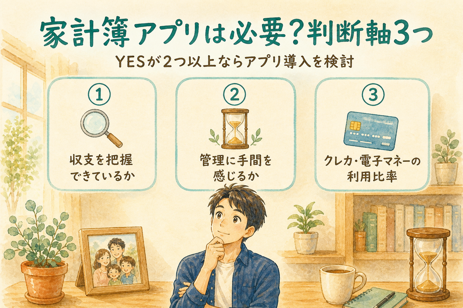 家計簿アプリは必要?判断軸3つ