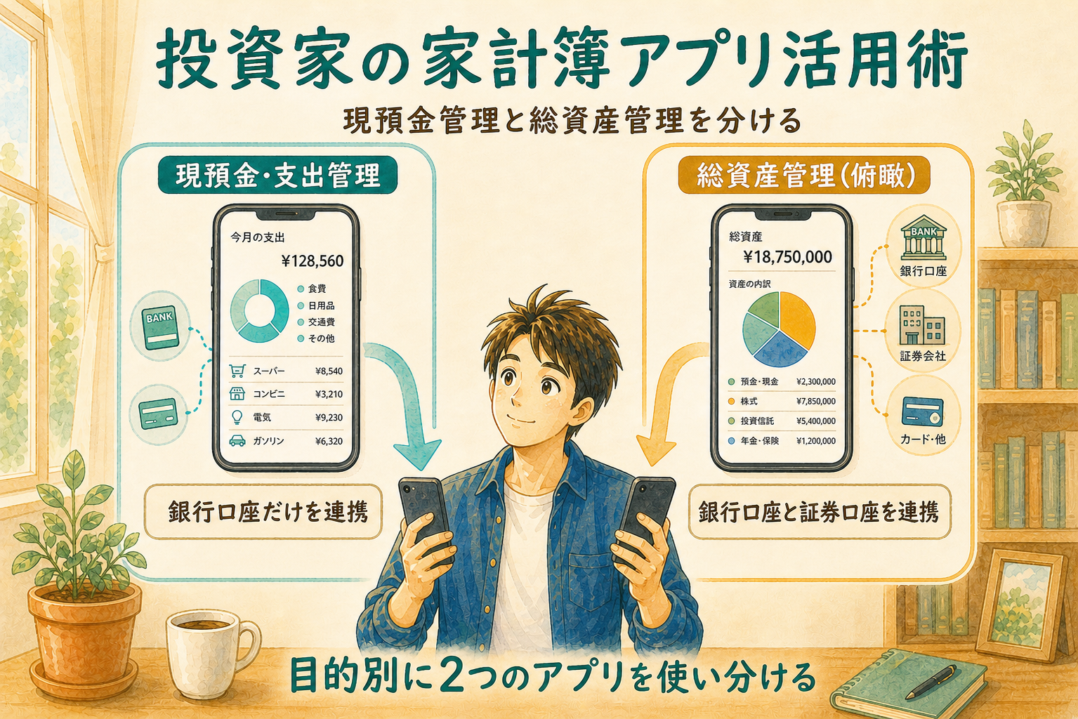 投資家の家計簿アプリ活用術