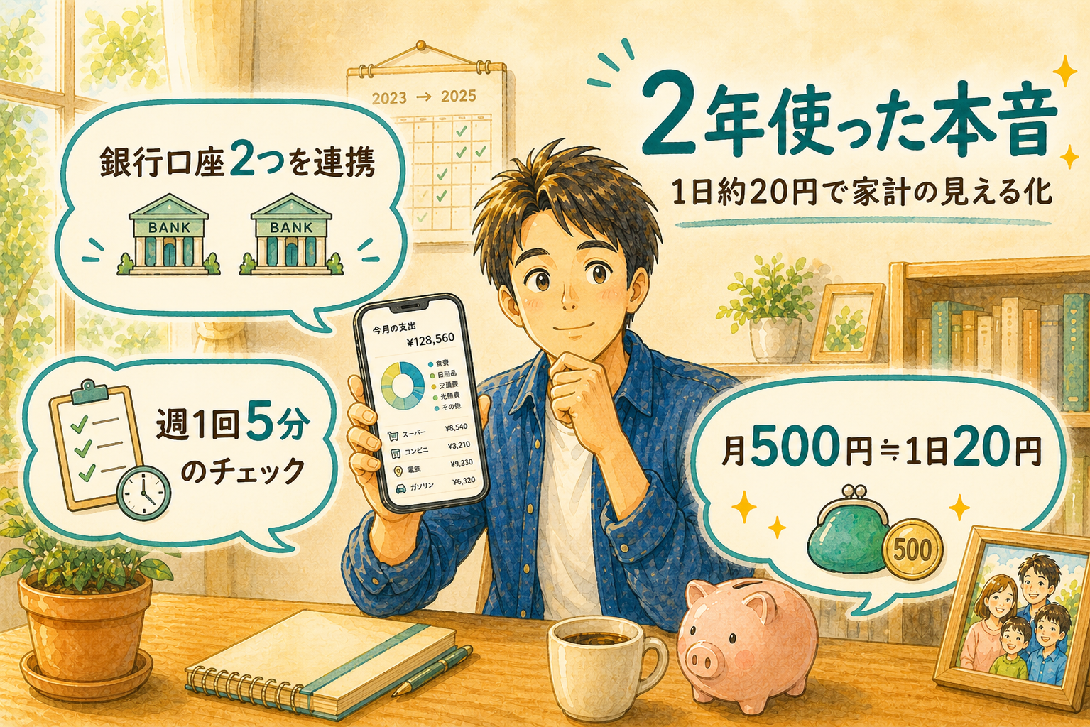 2年使った本音 1日約20円で家計の見える化