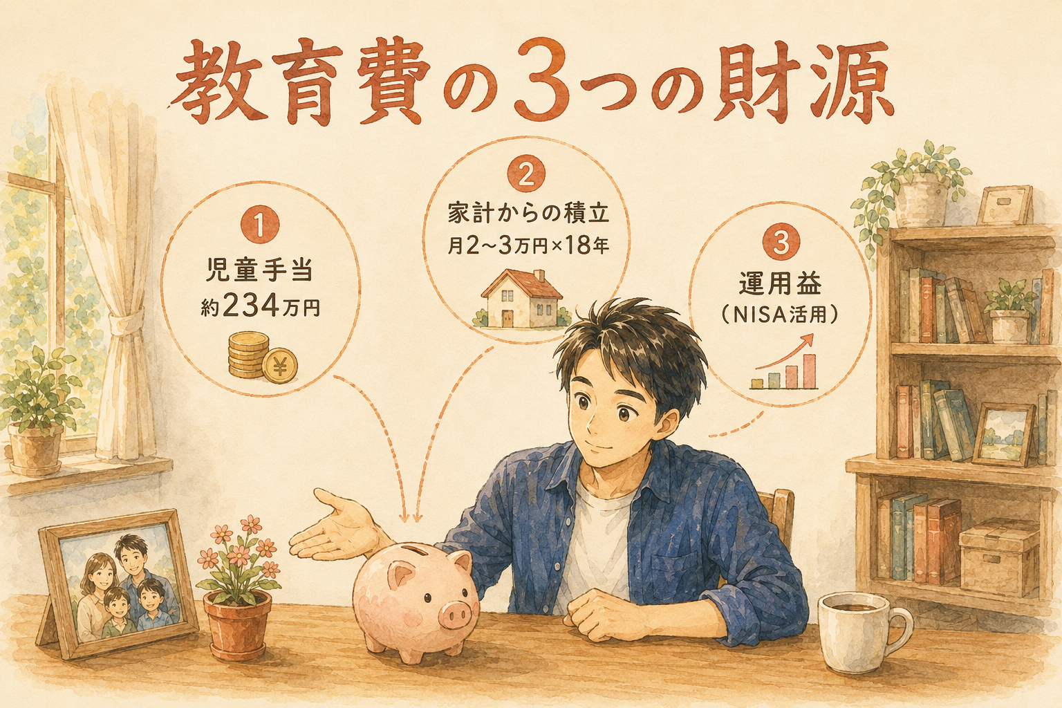 教育費の3つの財源