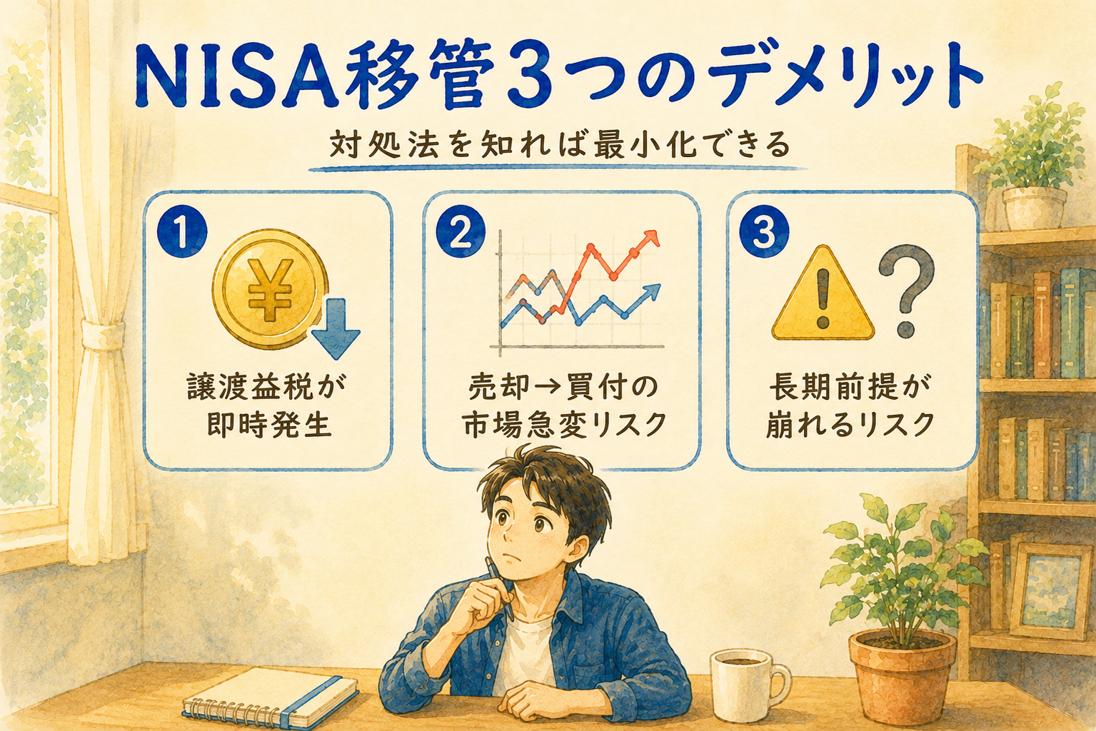 NISA移管3つのデメリット|対処法を知れば最小化できる