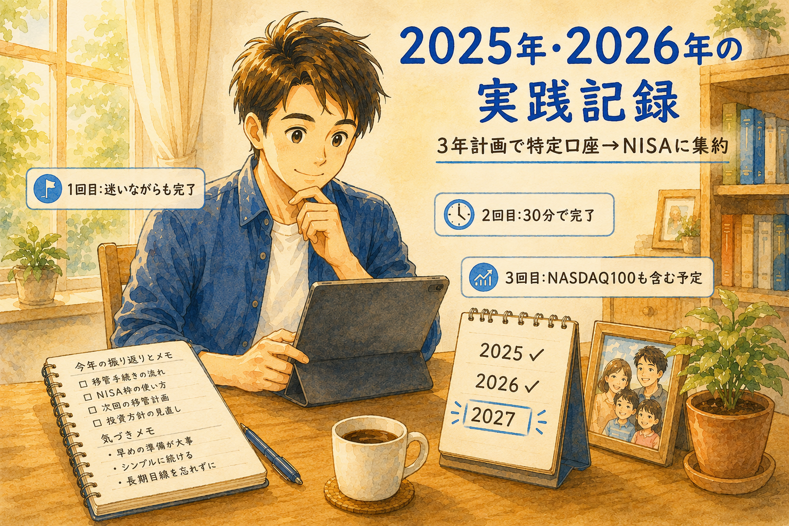 2025年・2026年の実践記録|3年計画で特定口座→NISAに集約