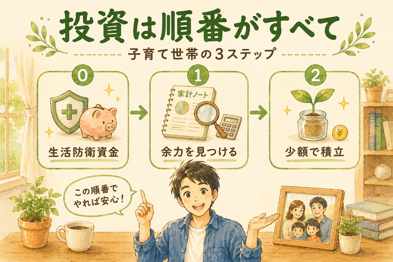 子育て世帯の投資は順番がすべて