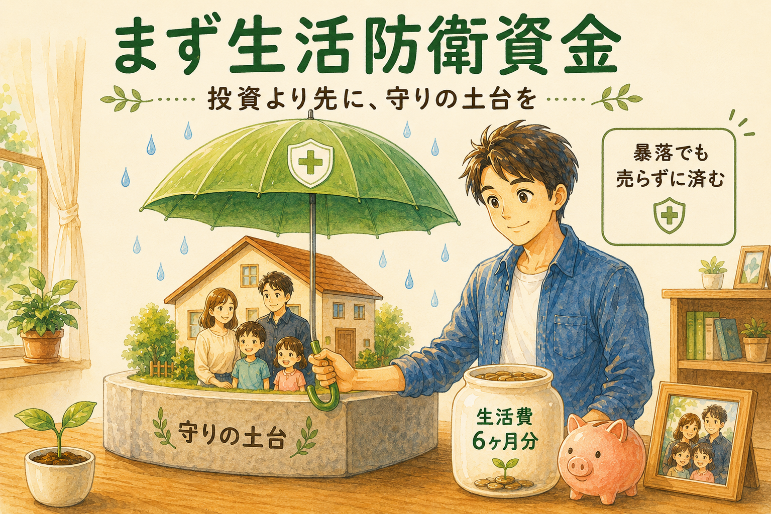 まず生活防衛資金を確保する