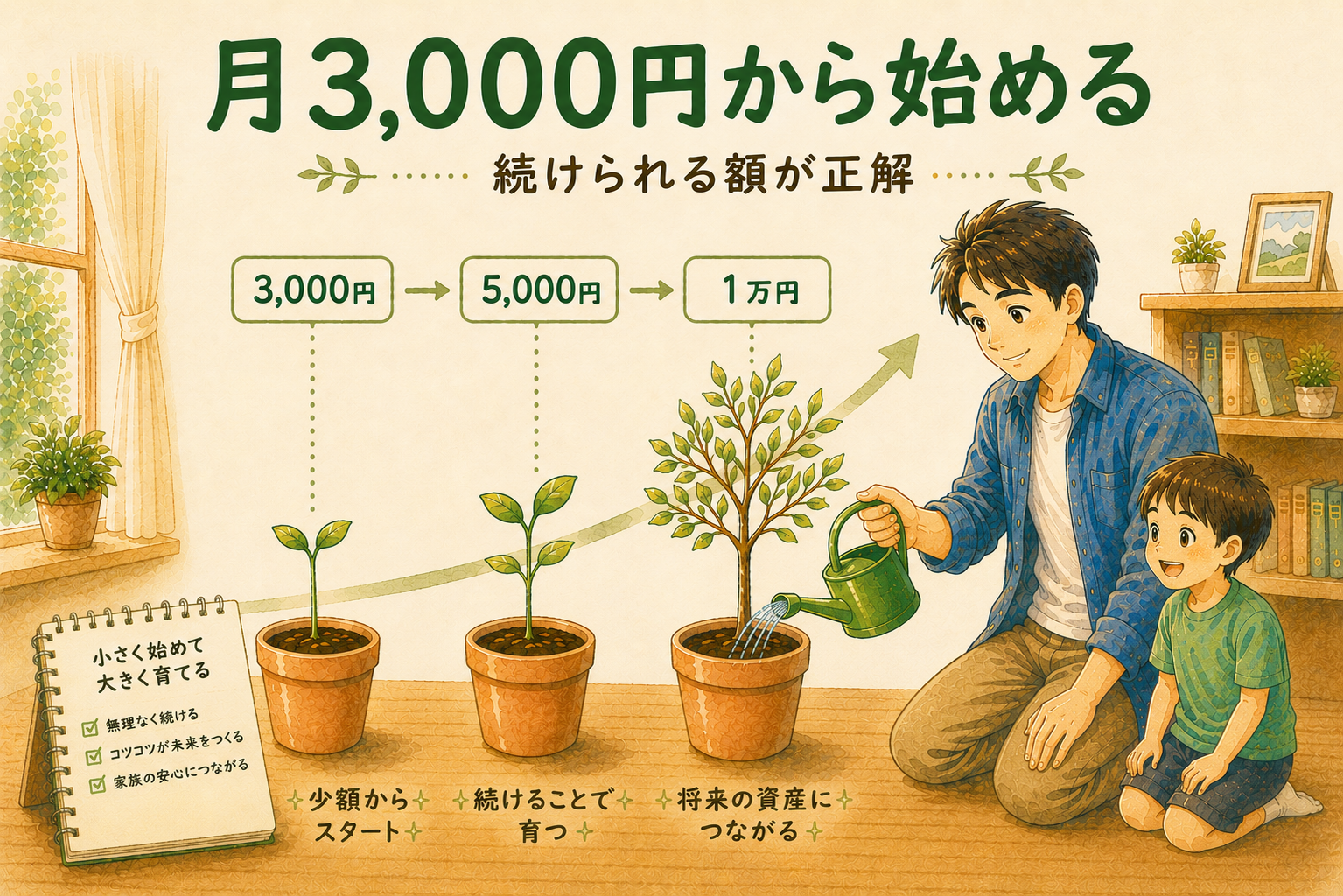 子育て世帯の少額投資は何にいくら