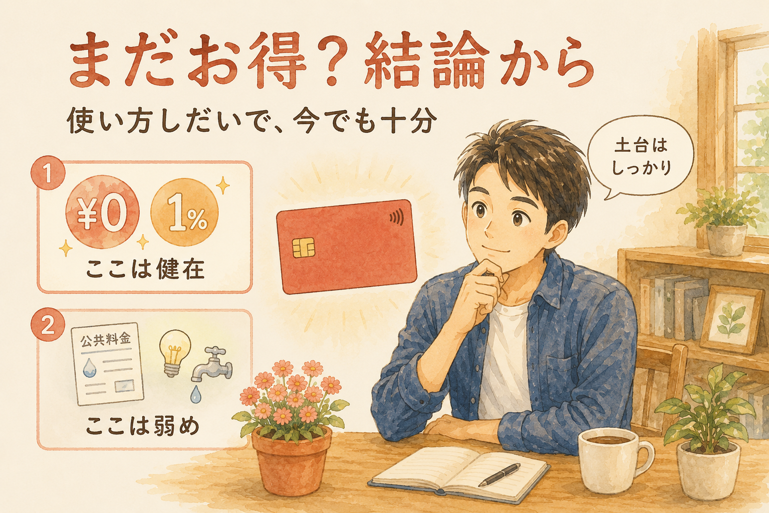 楽天カードはまだお得か、結論から。使い方しだいで今でも十分という図解