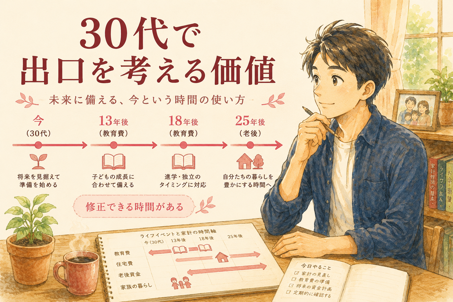 30代でNISAの出口戦略を考える価値を示すタイムライン