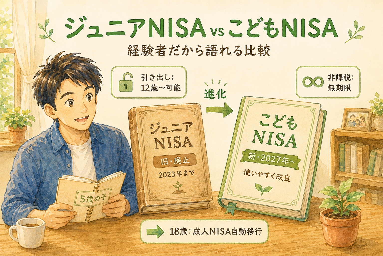 ジュニアNISA vs こどもNISA 経験者の比較