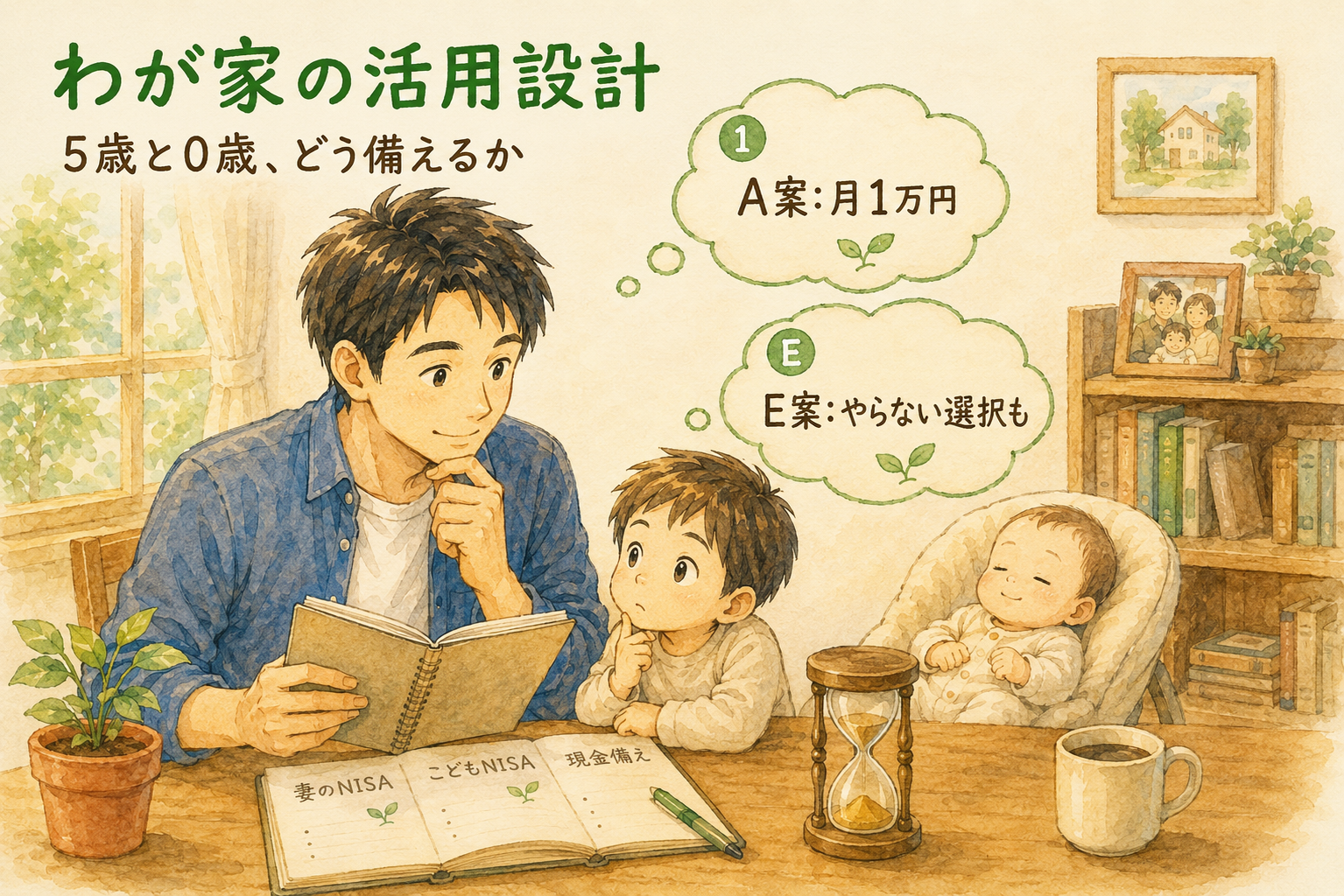 わが家のこどもNISA活用設計 5歳と0歳