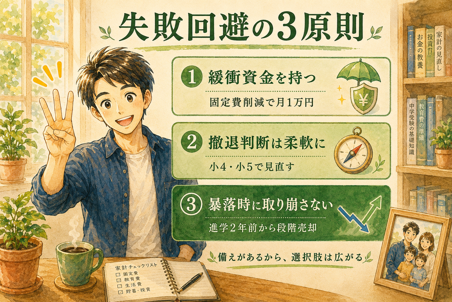 失敗回避の3原則
