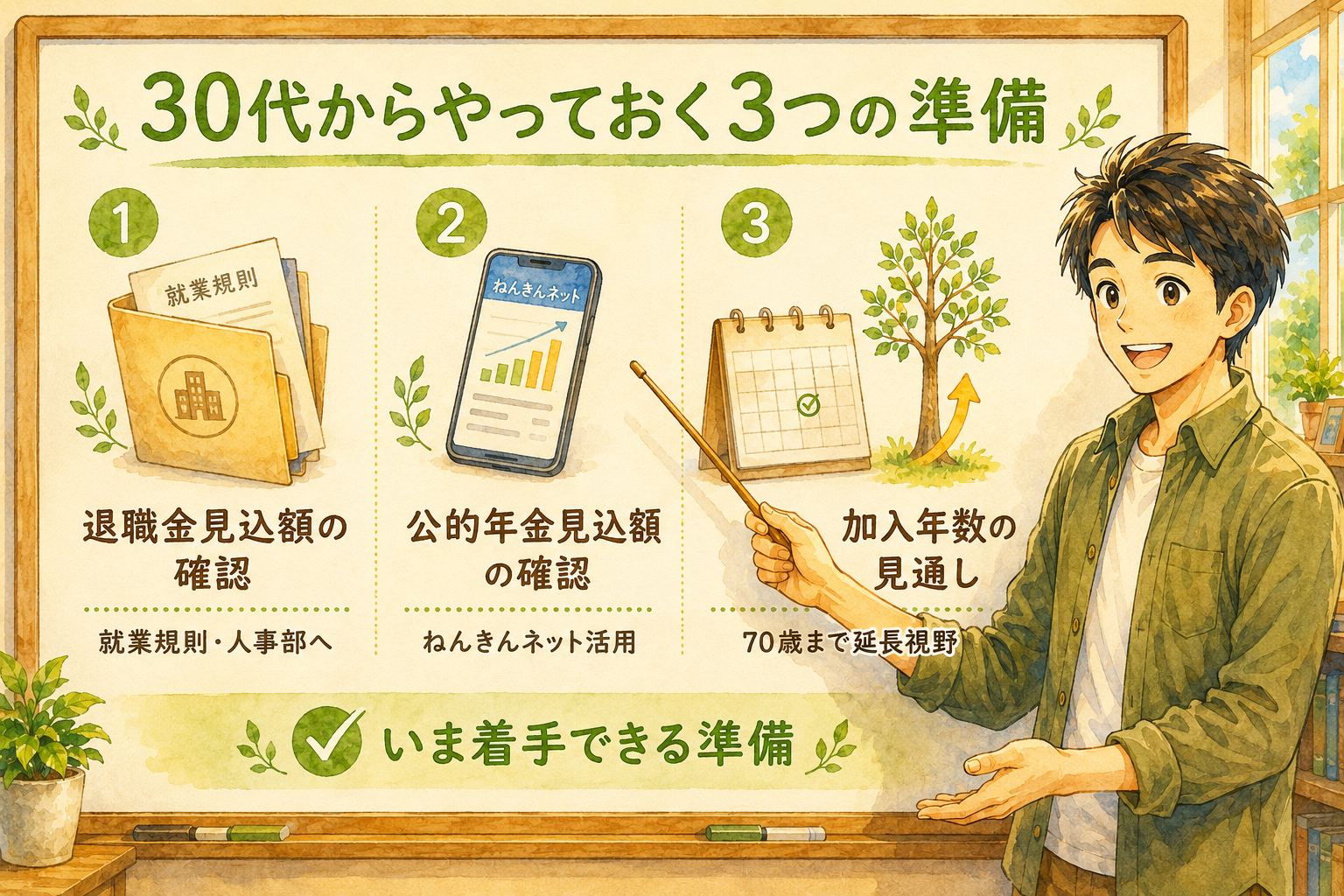 30代からやっておく3つの準備
