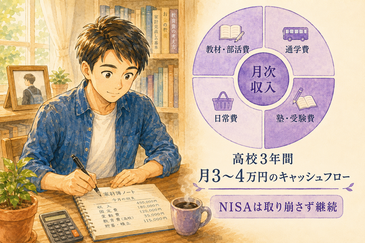 高校3年間のキャッシュフロー設計