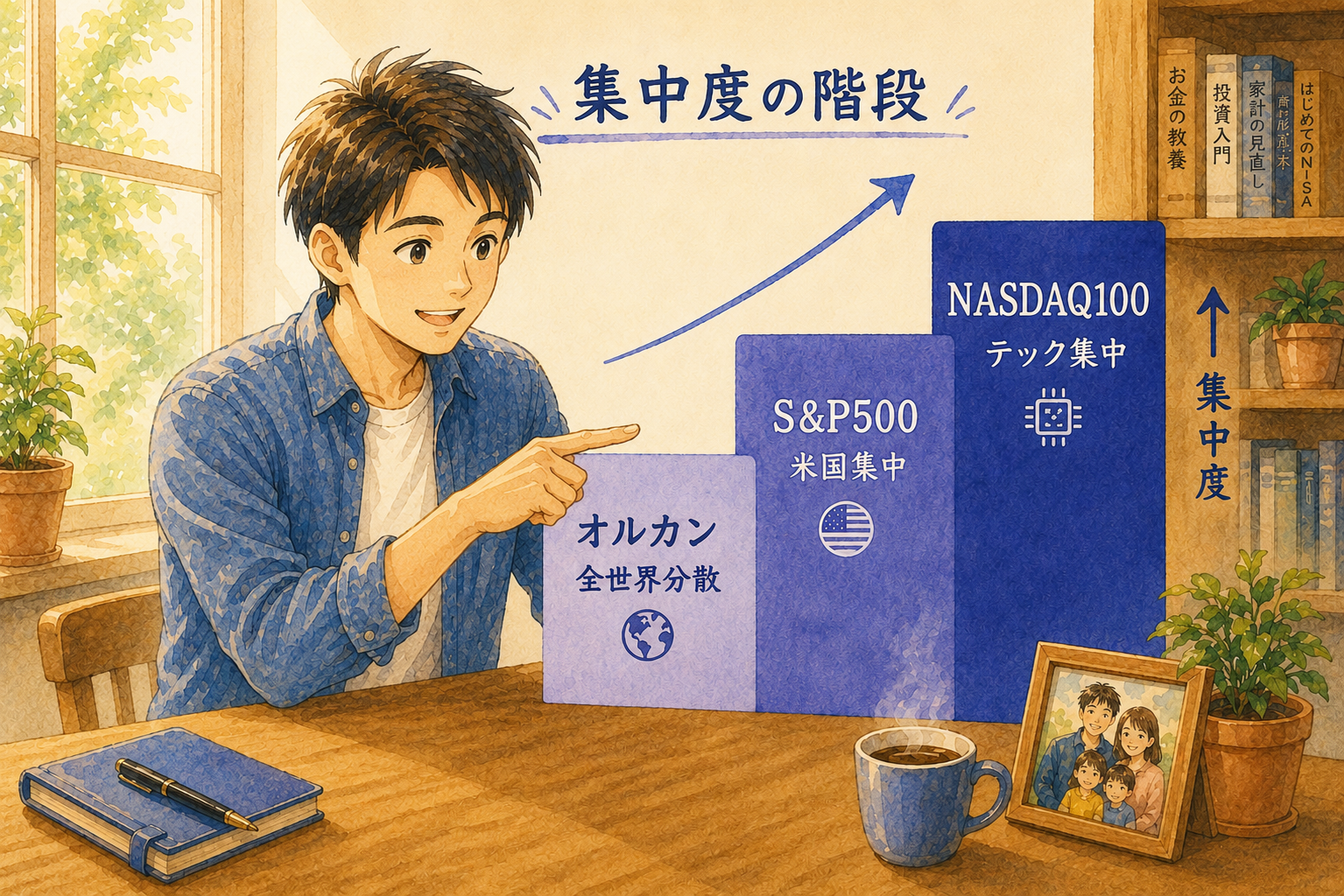 集中度の階段:オルカン・S&P500・NASDAQ100の役割