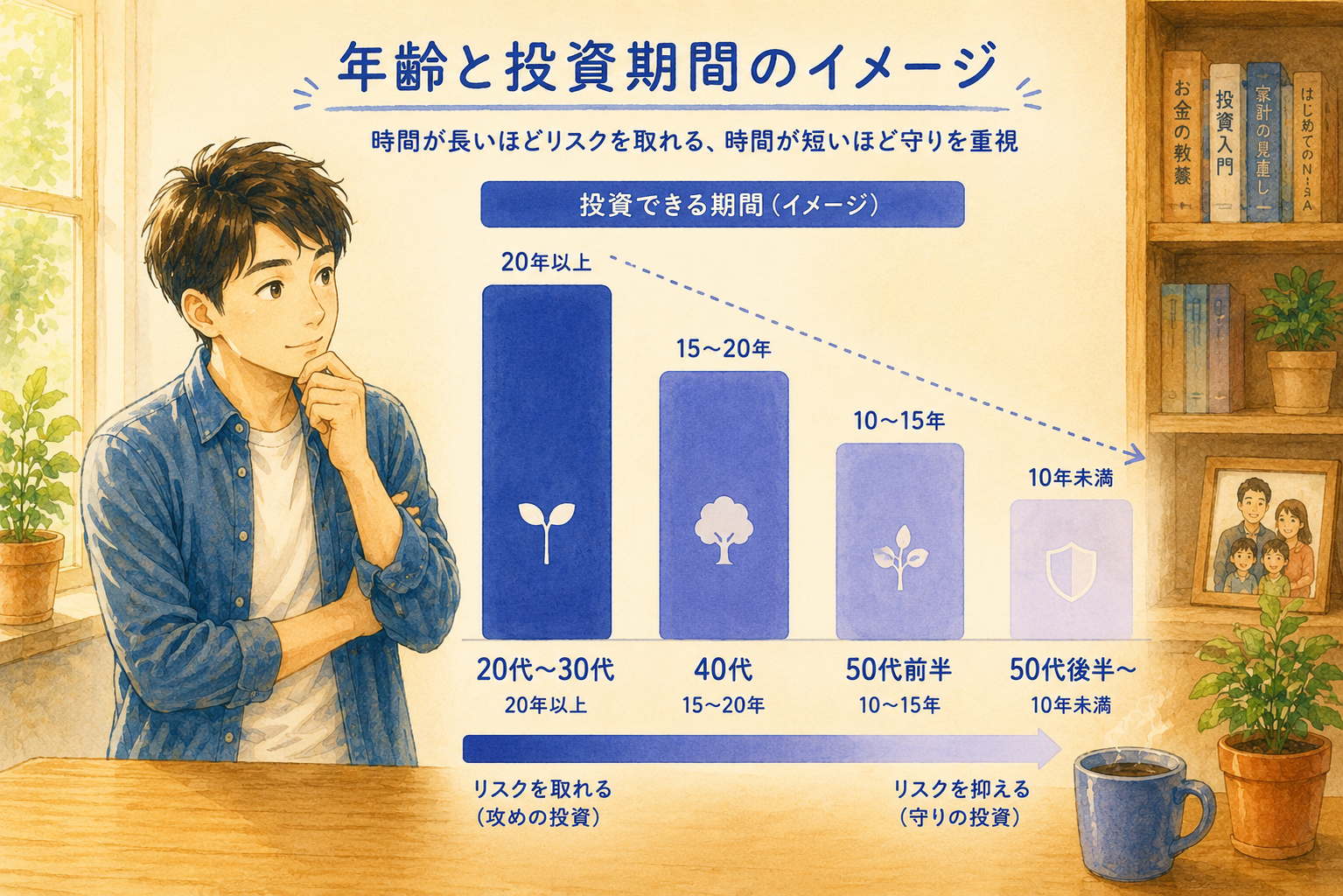 年代別投資期間と推奨ポートフォリオ
